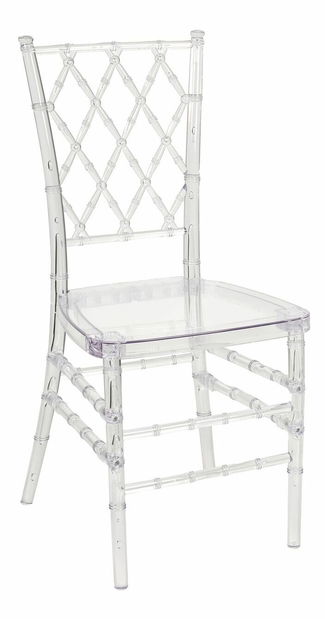 Set 2 ks. jídelních židlí CLARO (průhledná)