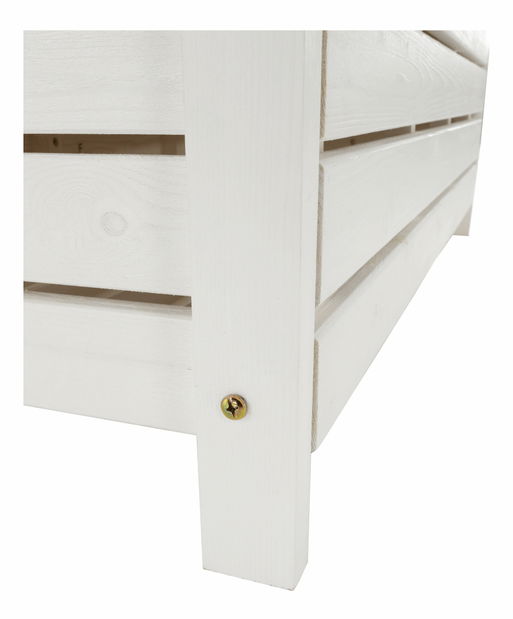 Zahradní lavička 124 cm Dina (bílá)