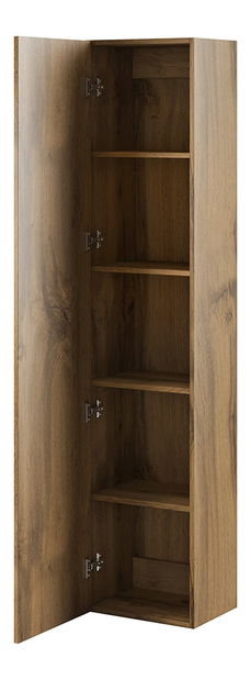 Vysoká závěsná skříňka Zylia 180 (bílá + bílý lesk)