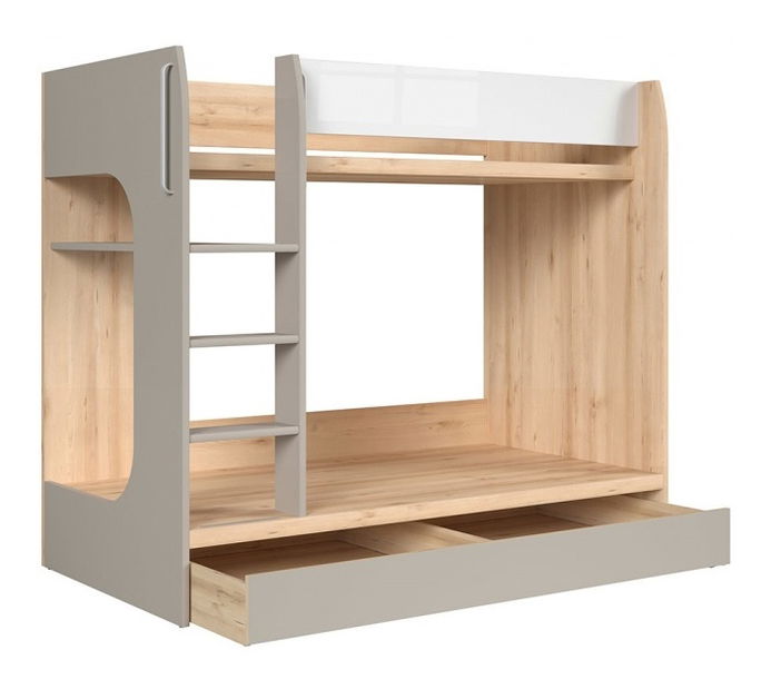 Dětská patrová postel BRW Namek LOZ1S/90P