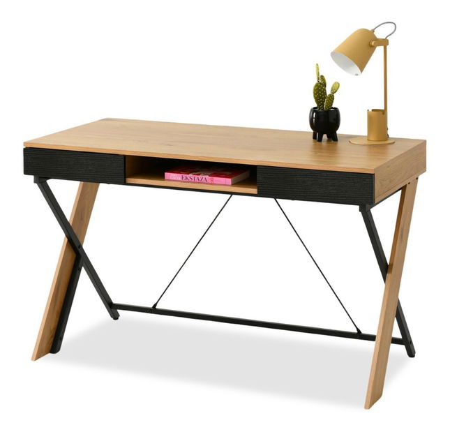 PC stolek Hilly (dub černý)