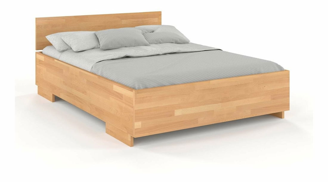 Manželská postel 180 cm Naturlig Larsos High (buk)