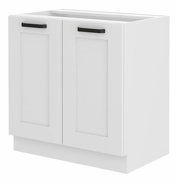 Dolní kuchyňská skříňka Lucid 80 D 2F BB (bílá + bílá)