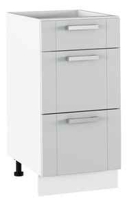 Dolní kuchyňská skříňka Janne Typ 53 (světle šedá + bílá)