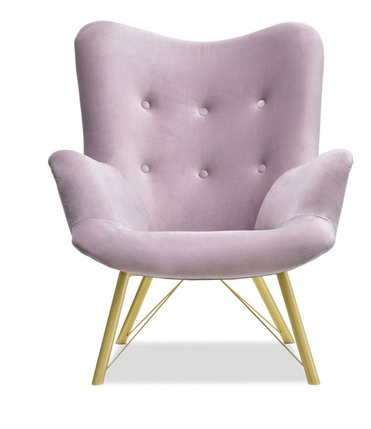 Relaxační křeslo Dawntawn (světlofialová + zlatá)