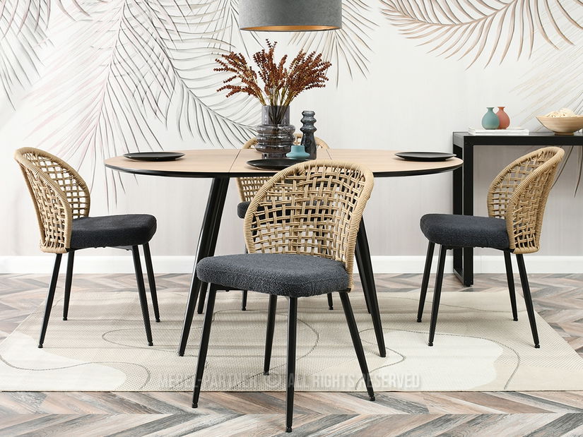 Židle Moen (písková + černá)