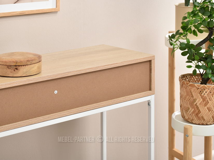 Konzolový stolek Norma M (sonoma + bílá)