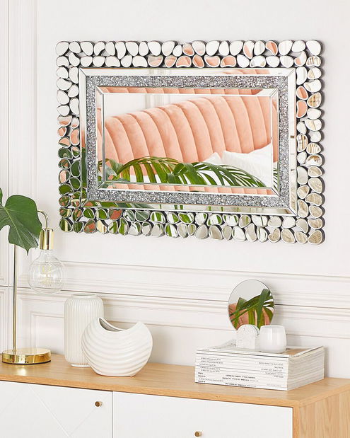 Nástěnné zrcadlo Pikante (stříbrná)