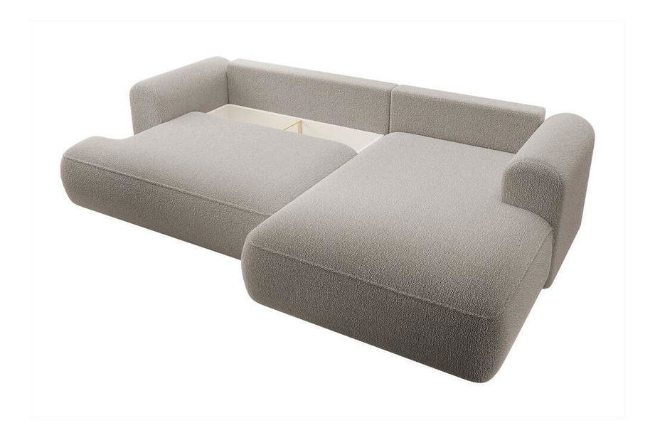 Rohová sedací souprava Olivo I (P) (světlobéžová + černá)