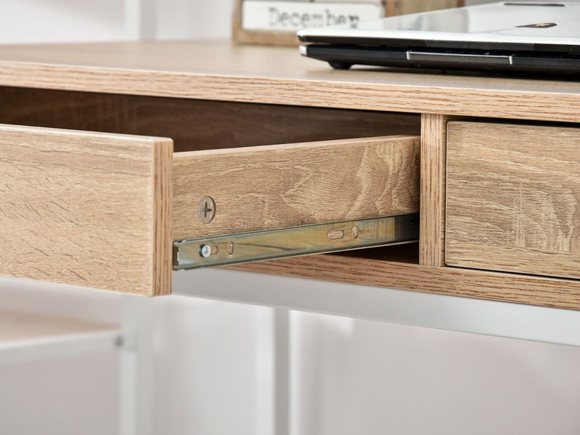 PC stolek Kaplan (dub + bílá)