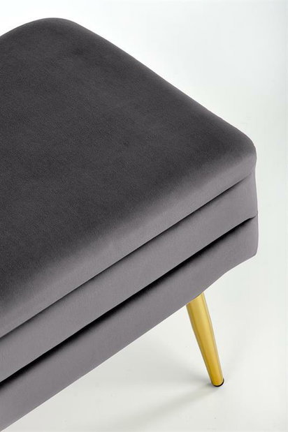 Taburetka Velen (šedá + zlatá)