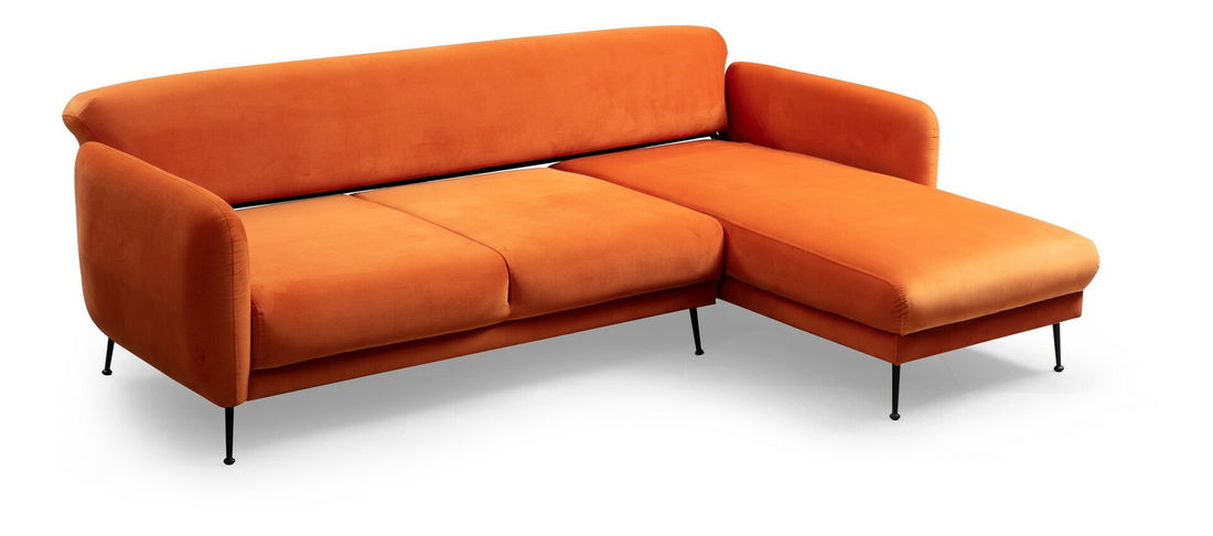 Rohová sedací souprava Samantha (P) (Oranžová)