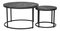 Set 2 ks konferenčních stolků Cayera (tmavě šedá + černá)