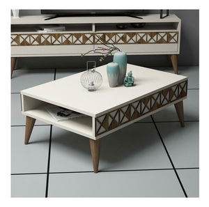 Konferenční stolek Loop (krémová)