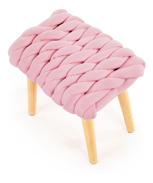 Taburet Yarin (růžová + přírodní)