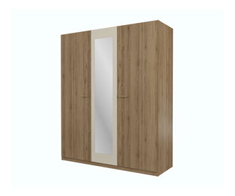 Rám pro šatní skříň Verdeene M (divoký dub + béžová)