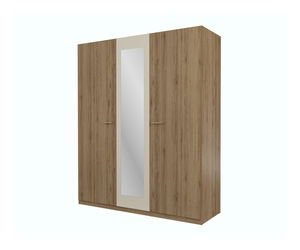 Rám pro šatní skříň Verdeene M (divoký dub + béžová)