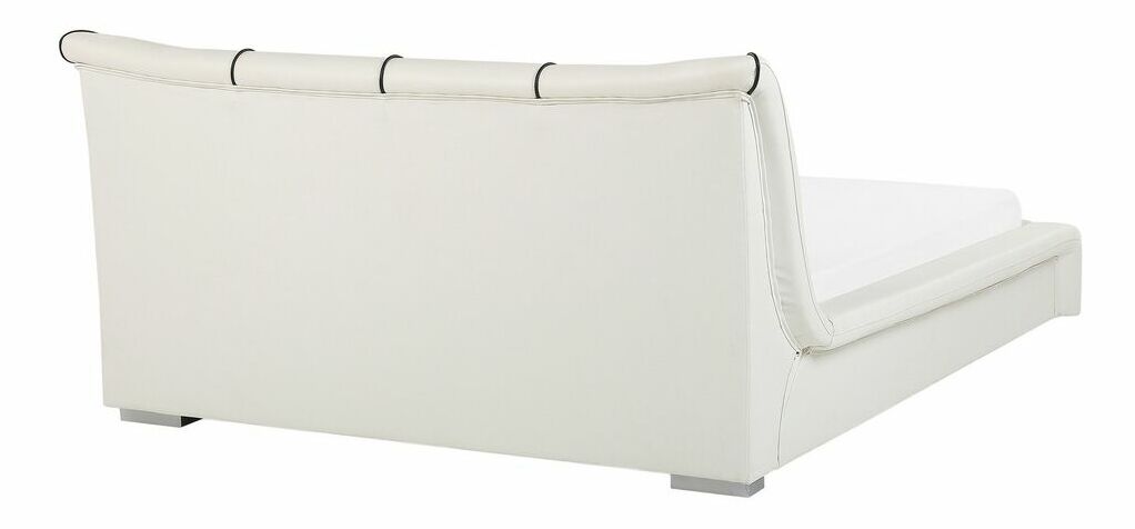 Manželská vodní postel 140 cm Nanty (bílá kůže)