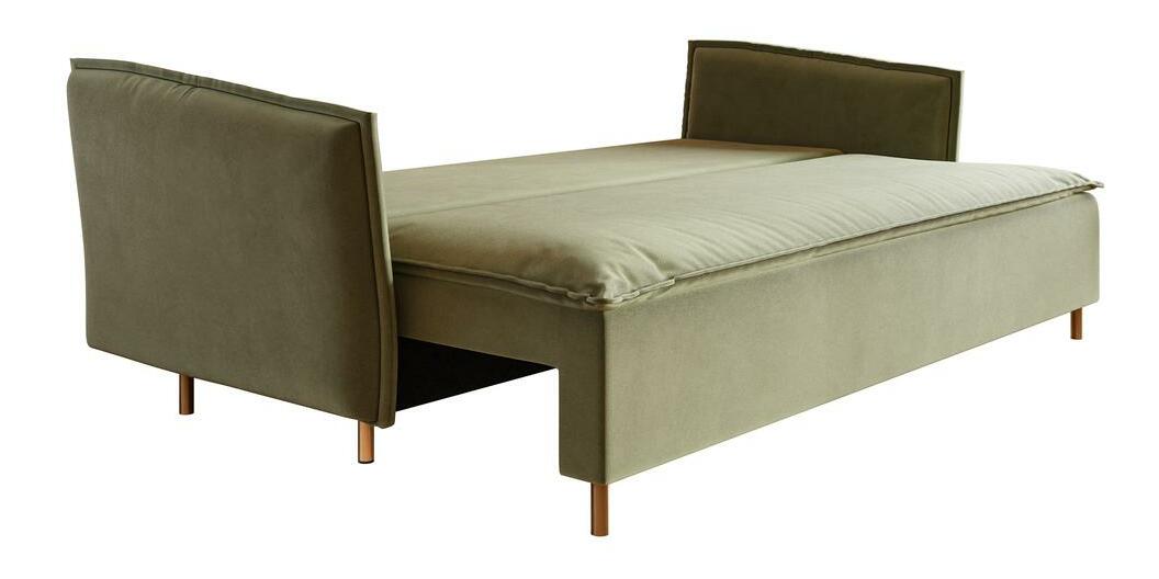 Pohovka Union (šalvěj + zlatá)