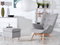 Designové křeslo Florentino (šedá + bílá)
