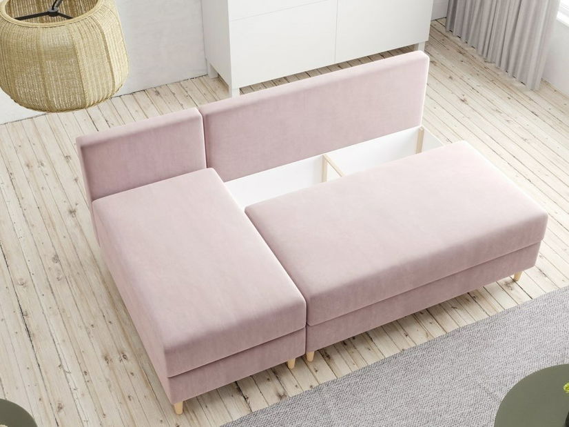 Rohová sedací souprava Vlada (L) (tmavě modrá)