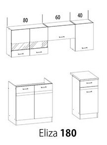 Kuchyně Estell 180 cm
