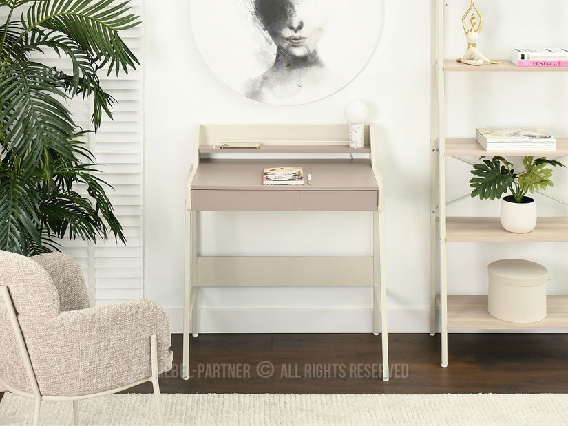 PC stolek Borge (béžová + krémová)