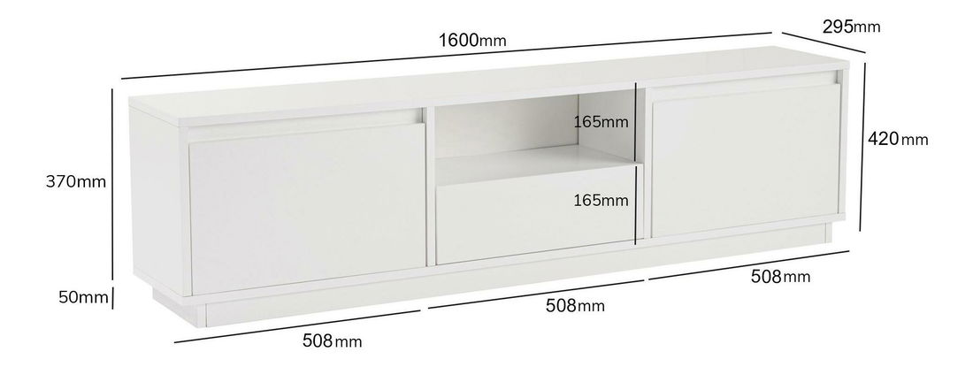 TV skříňka Vangarella (bílá)