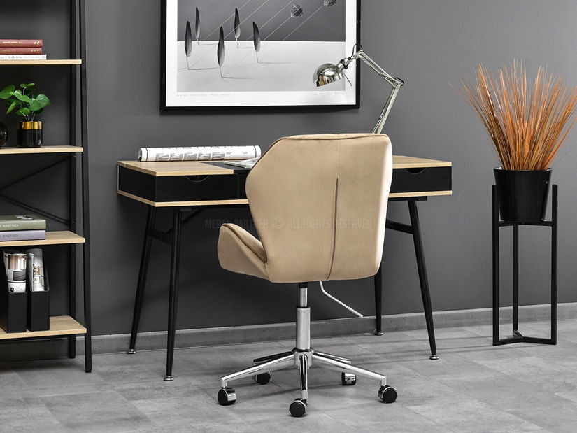 Křeslo Velma M (béžová + černá)