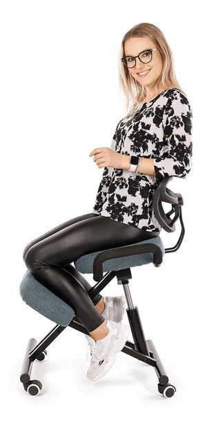 Ergonomická kancelářská židle Rusu (šedohnědá)