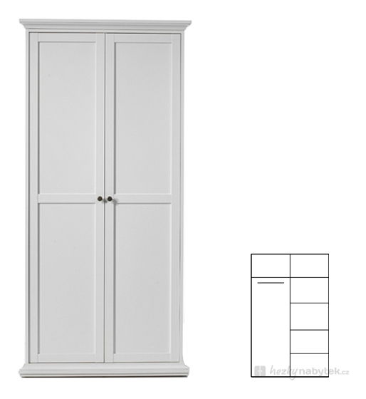 Šatní skříň Paris 75352