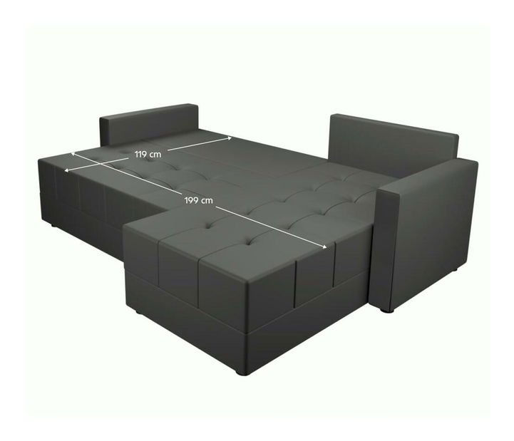 Rohová sedací souprava Duna (šedá)