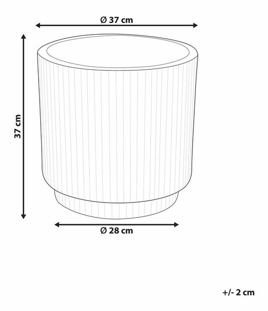 Květináč ⌀ 37 cm Dary (bílá)