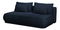 Pohovka trojsedačka Lesanna (námořnická modrá + černá)