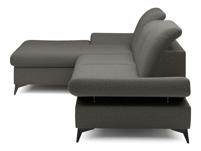 Rohová sedací souprava Harpie (grafitová) (L)