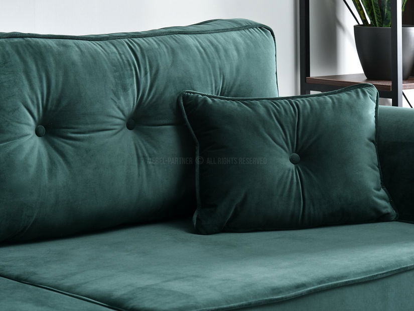 Pohovka dvousedačka Bacteria (zelená + černá)