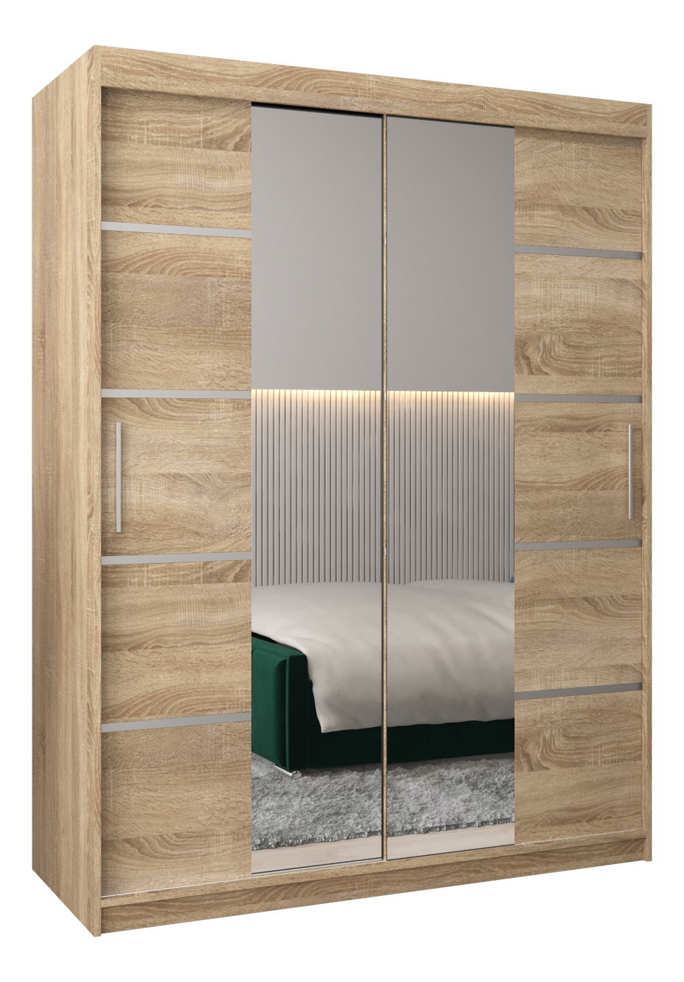 Šatní skříň 180 cm Verika 4 180 (dub sonoma)