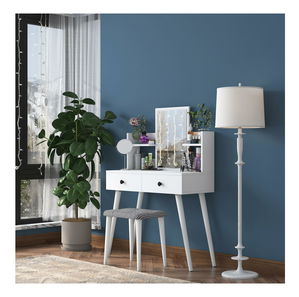 Toaletní stolek s taburetkou Blake 102 (bílá)