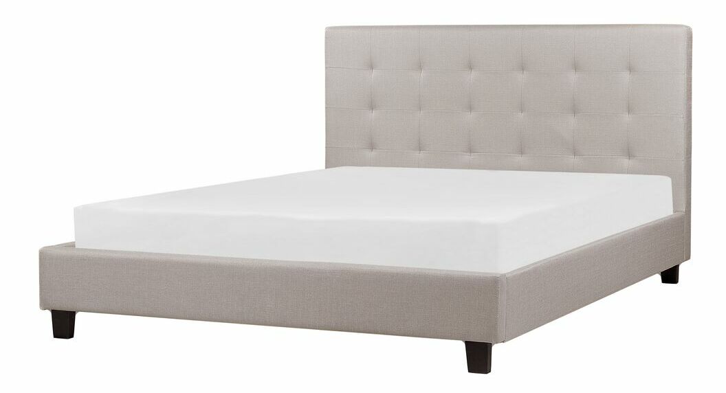 Manželská postel 160 cm ROLLA (s roštem) (světle šedá)