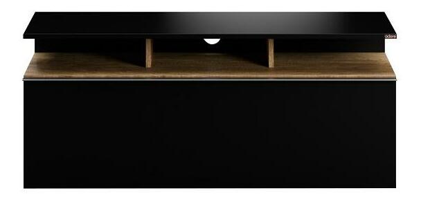 TV skříňka Thea 1 (černá + ořech)
