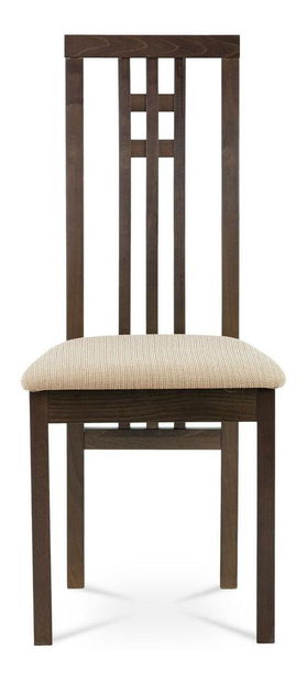 Jídelní židle Bebidas (ořech + béžová)