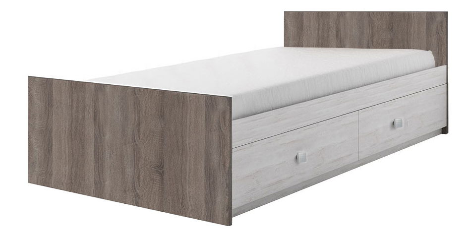 Jednolůžková postel 90 cm Tila (northland + dub sonoma truflový) *výprodej