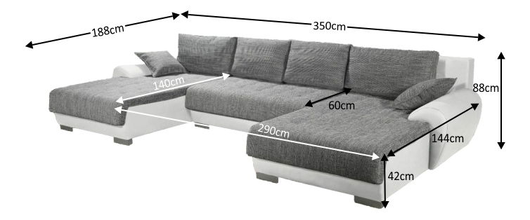 Rohová sedací souprava Trendy (ekokůže 26 + Malmo 90) (P)