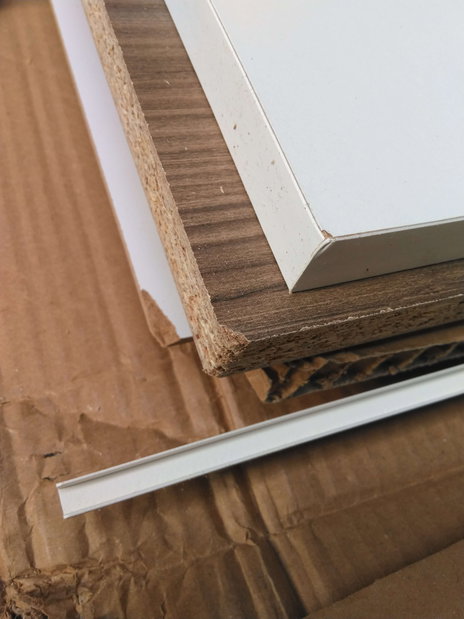 Skříňka na boty Berina 1 (ořech + bílá) *bazar