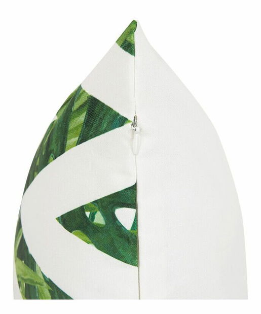 Set 2 ks. zahradních polštářů BENRO (bílá + zelená)