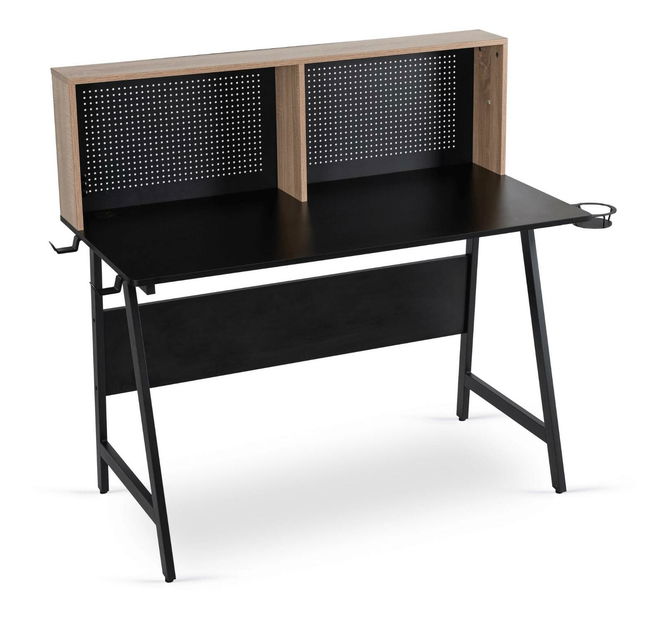 Psací stolek Ivuma (černá + dub sonoma)