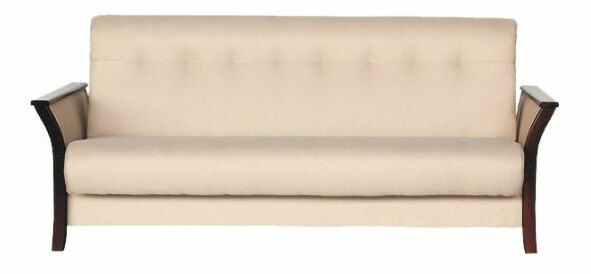 Pohovka Tomas 3W světlá béžová + ořech tmavý