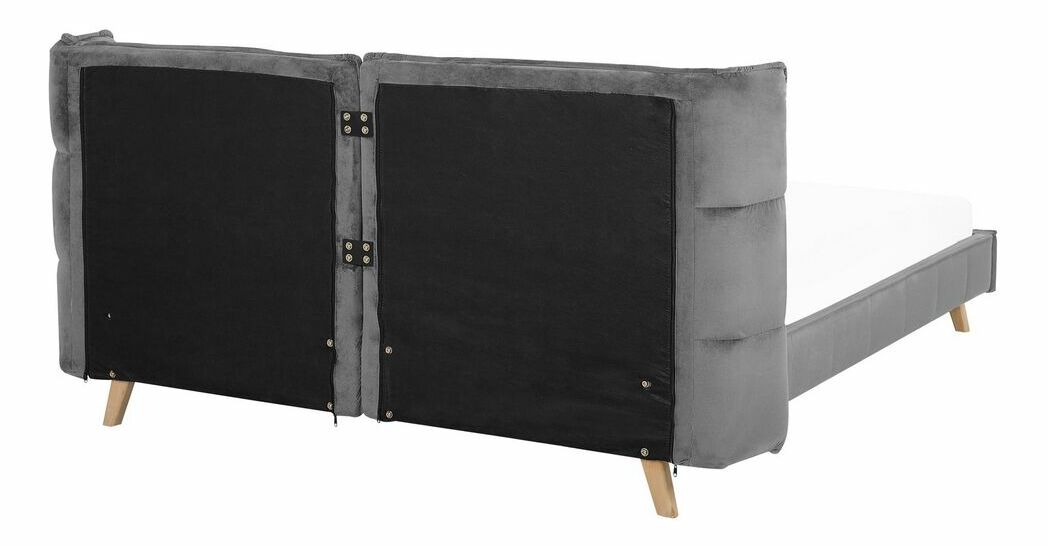 Manželská postel 160 cm SENEL (s roštem) (šedá)