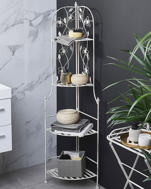 Zahradní regál BANULA (bílá)