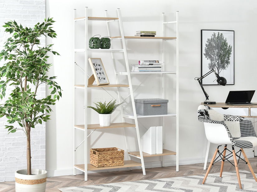 Regál Gecon Reg (dub + bílá)